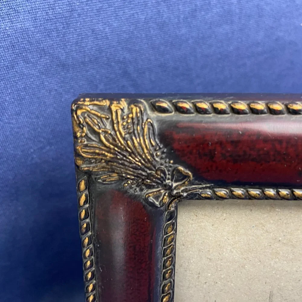 Vintage Wooden Picture Frame Two photos